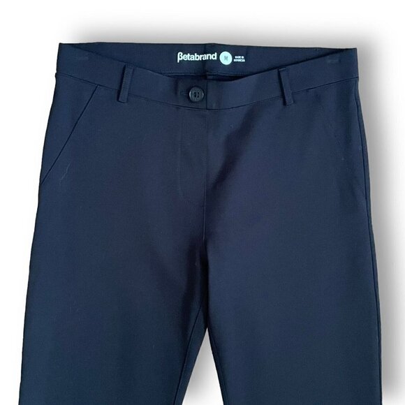 Betabrand Womens Black Skinny Leg Yoga Dress Pant Sz M Comfort Stretch Pull On - Picture 4 of 9